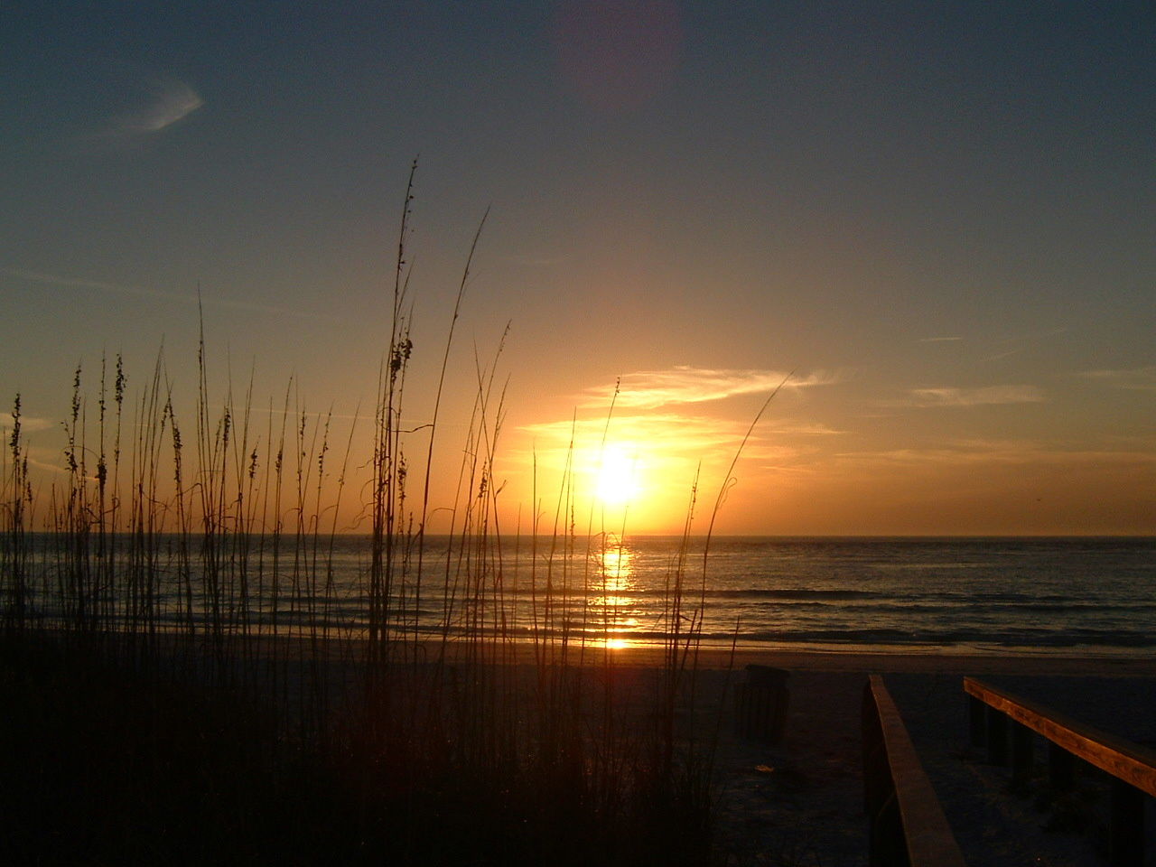 Sunset at Pass-a-Grille on St. Pete Beach.
